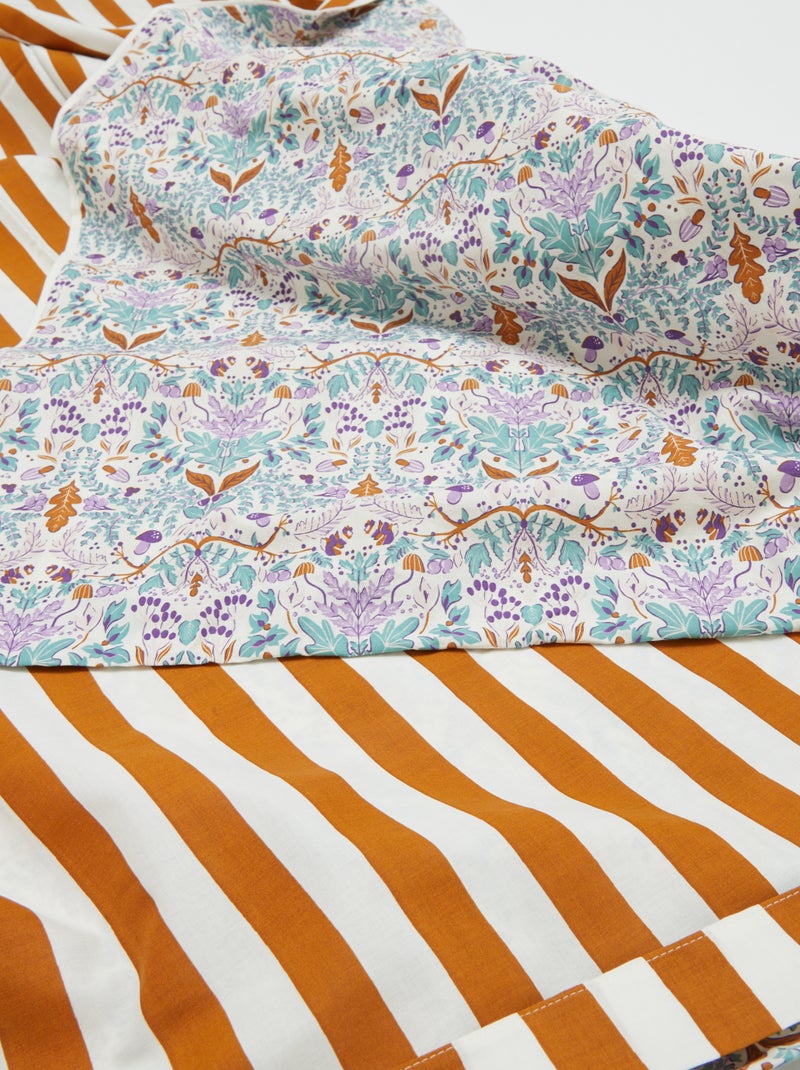 Completo letto 1 piazza (140 x 200 cm) in cotone - Kiabi Home MARRONE - Kiabi