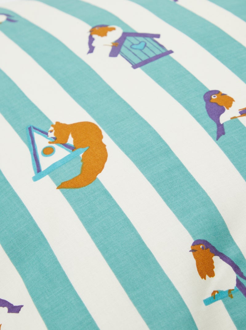 Completo letto 1 piazza (140 x 200 cm) in cotone - Kiabi Home VERDE - Kiabi