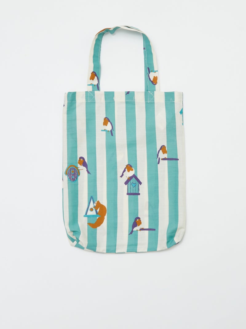 Completo letto 1 piazza (140 x 200 cm) in cotone - Kiabi Home VERDE - Kiabi