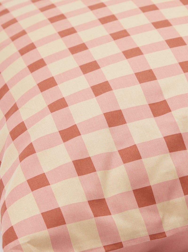 Completo letto 1 piazza (140 x 200 cm) in garza di cotone - Kiabi Home ROSA - Kiabi