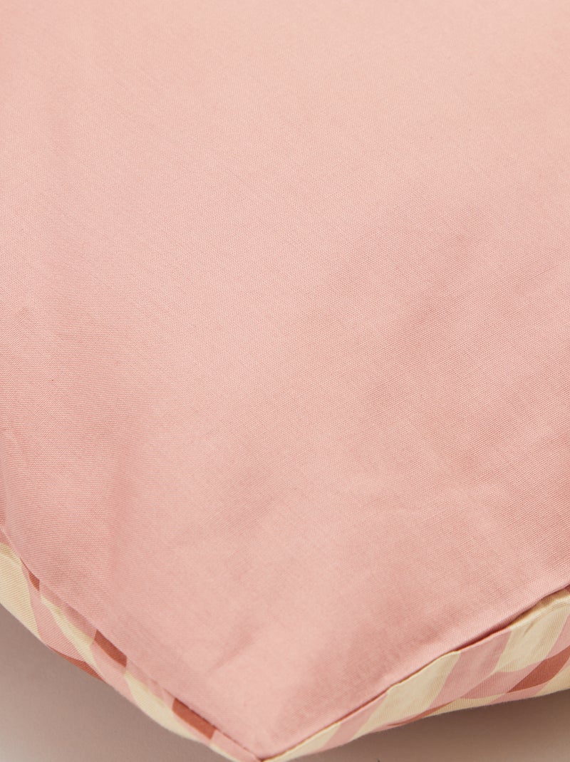 Completo letto 1 piazza (140 x 200 cm) in garza di cotone - Kiabi Home ROSA - Kiabi