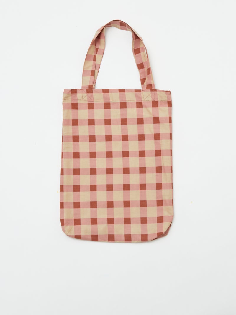 Completo letto 1 piazza (140 x 200 cm) in garza di cotone - Kiabi Home ROSA - Kiabi