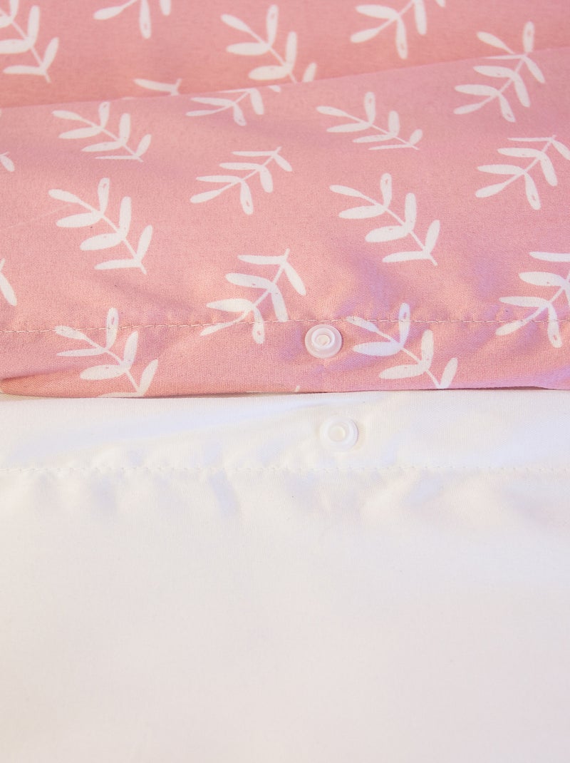 Completo letto 1 piazza 140 x 200 cm ROSA - Kiabi