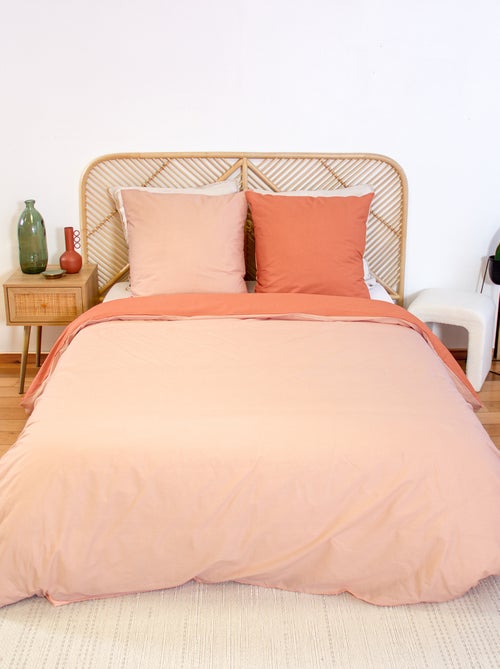 Completo letto + 2 federe in cotone tinta unita 240x220 - 260x240 - Kiabi