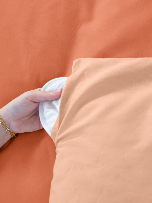 Completo letto + 2 federe in cotone tinta unita 240x220 - 260x240 - Kiabi