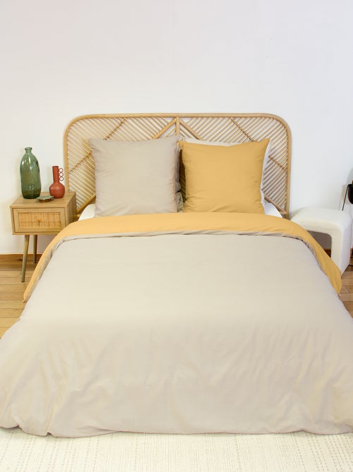 Completo letto + 2 federe in cotone tinta unita 240x220 - 260x240 - Kiabi