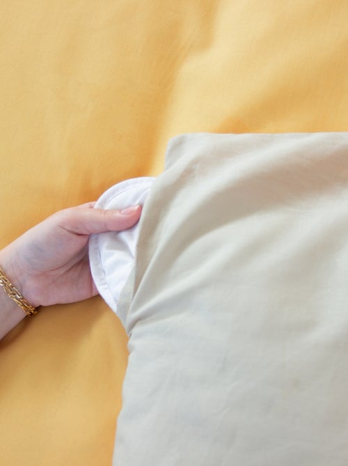 Completo letto + 2 federe in cotone tinta unita 240x220 - 260x240 - Kiabi