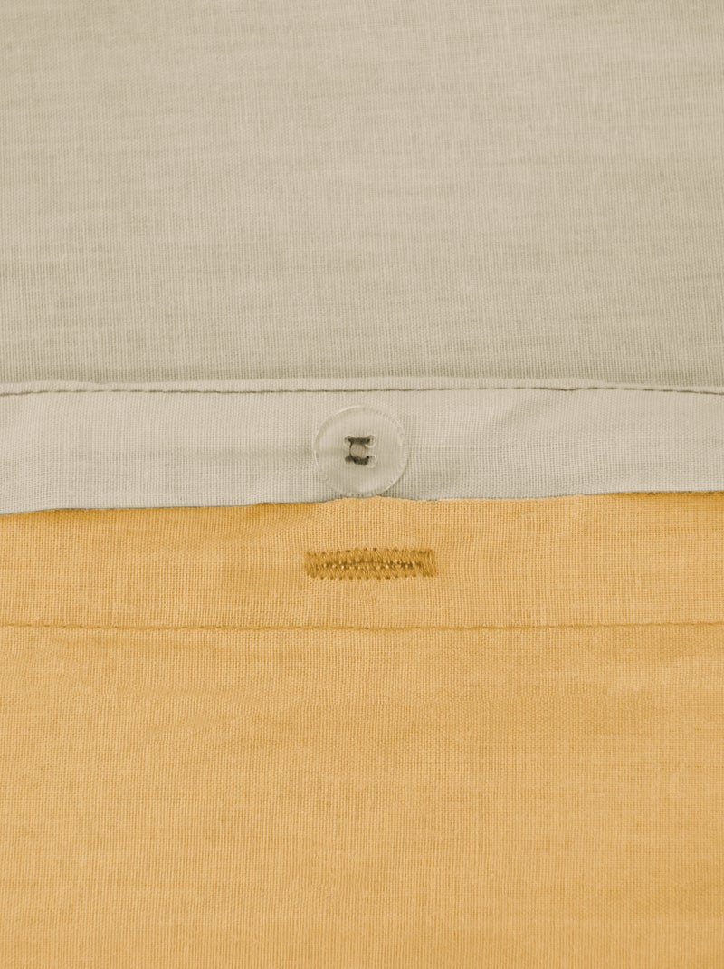 Completo letto + 2 federe in cotone tinta unita 240x220 - 260x240 Arancione - Kiabi