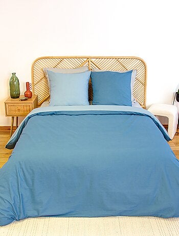Completo letto + 2 federe in cotone tinta unita 240x220 - 260x240