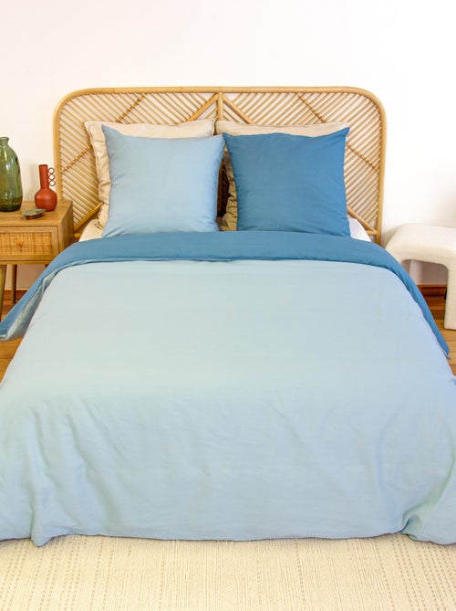 Completo letto + 2 federe in cotone tinta unita 240x220 - 260x240 - Kiabi