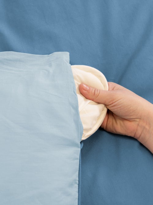 Completo letto + 2 federe in cotone tinta unita 240x220 - 260x240 - Kiabi