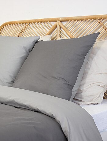 Completo letto + 2 federe in cotone tinta unita 240x220 - 260x240