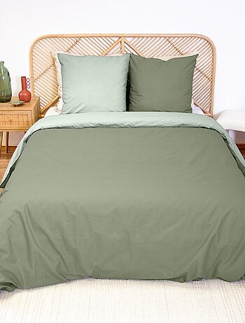 Completo letto + 2 federe in cotone tinta unita 240x220 - 260x240