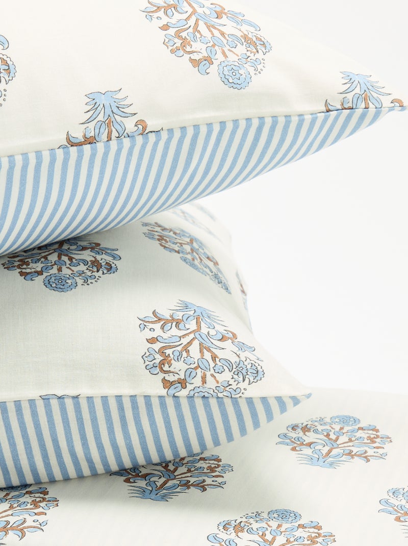 Completo letto 2 persone - 1 copripiumino + 2 federe Blu - Kiabi