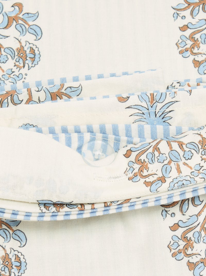 Completo letto 2 persone - 1 copripiumino + 2 federe Blu - Kiabi