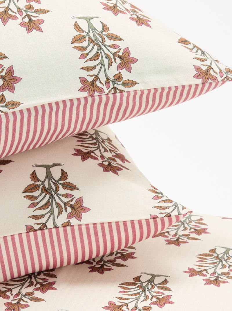 Completo letto 2 persone - 1 copripiumino + 2 federe Rosa - Kiabi
