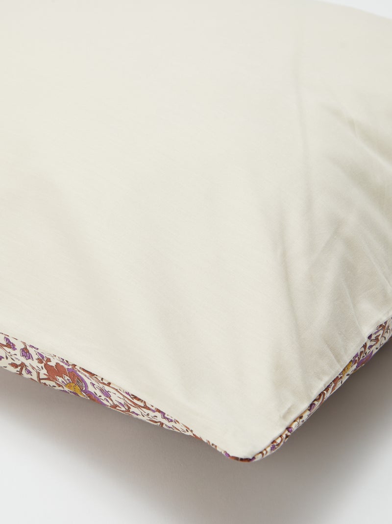 Completo letto 2 persone 240 x 220cm in cotone - Kiabi Home Beige - Kiabi