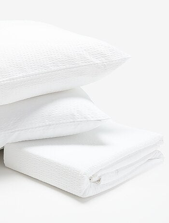 Completo letto 2 pezzi Copripiumino + federe - 200 x 200 cm - KIABI Home