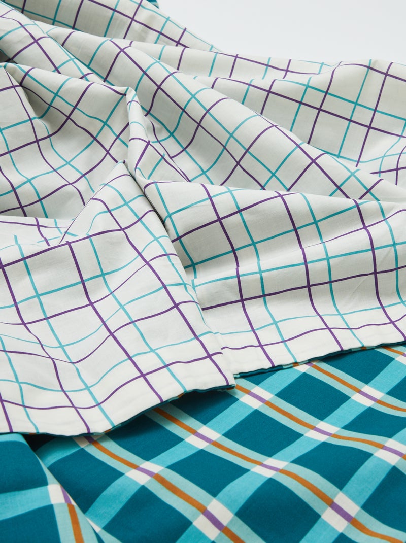 Completo letto 2 piazze (260 x 240 cm) in cotone - Kiabi Home VERDE - Kiabi