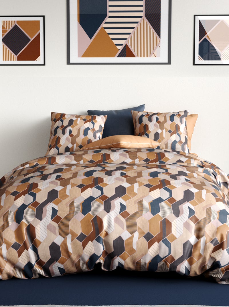Completo letto 2 piazze castano - Kiabi