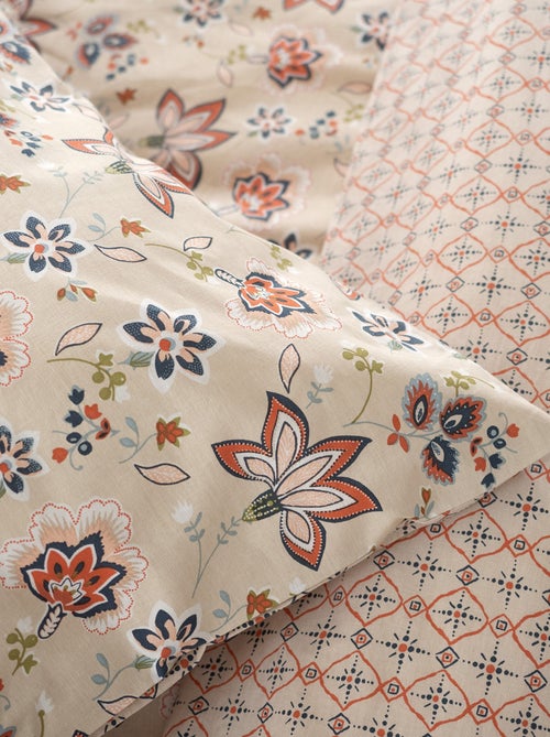Completo letto 3 pezzi per 2 persone - Copripiumino + 2 federe - Kiabi