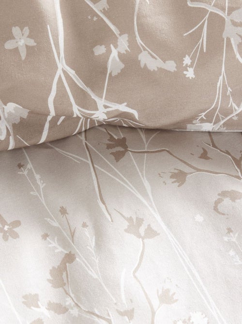 Completo letto a fiori - 2 piazze - Kiabi