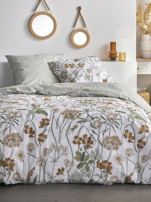 Completo letto a fiori - 2 piazze - Kiabi