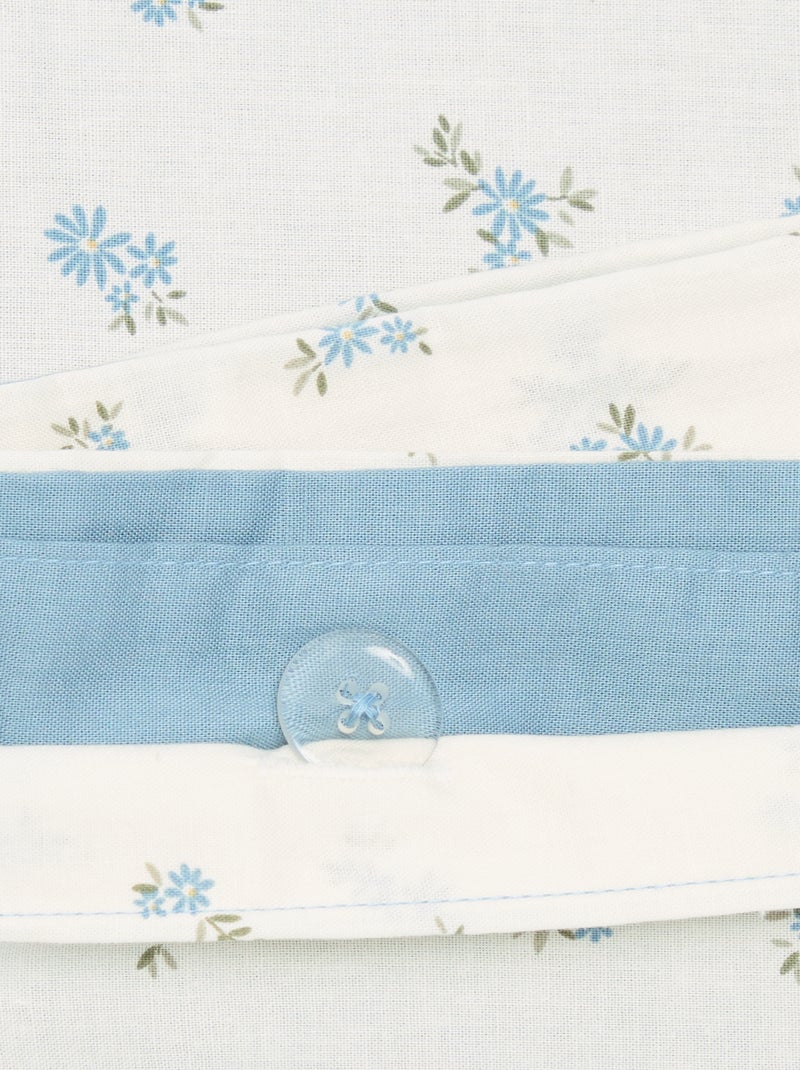 Completo letto a pois 1 persona (140 x 120cm) - Kiabi Home Blu - Kiabi