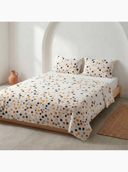 Completo letto a pois, 100% cotone. - Kiabi Completo letto a pois, 100% cotone. - Kiabi
