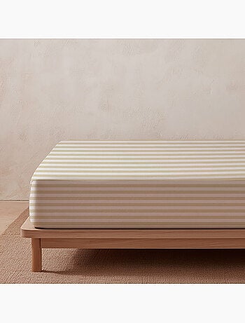 Completo letto a righe, 100% cotone.