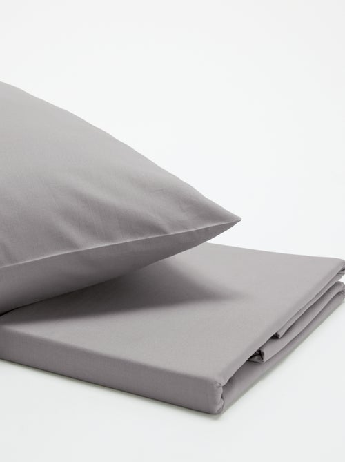 Completo letto a tinta unita unisex - Kiabi Completo letto a tinta unita unisex - Kiabi