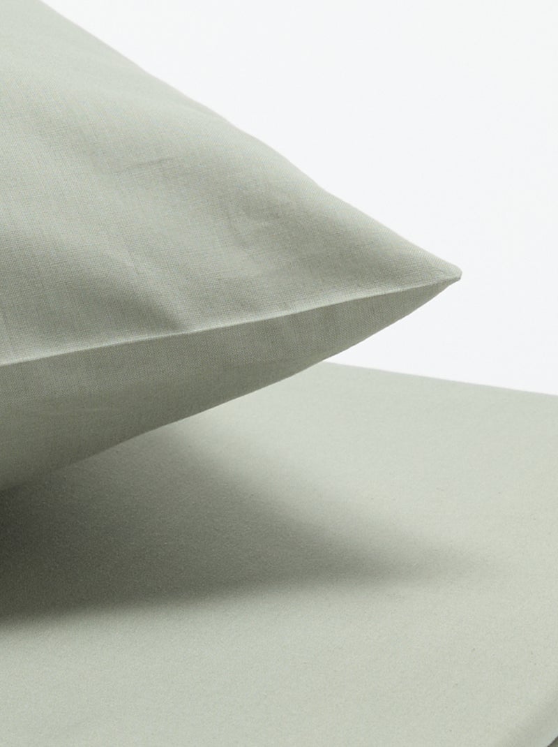 Completo letto a tinta unita unisex Verde - Kiabi
