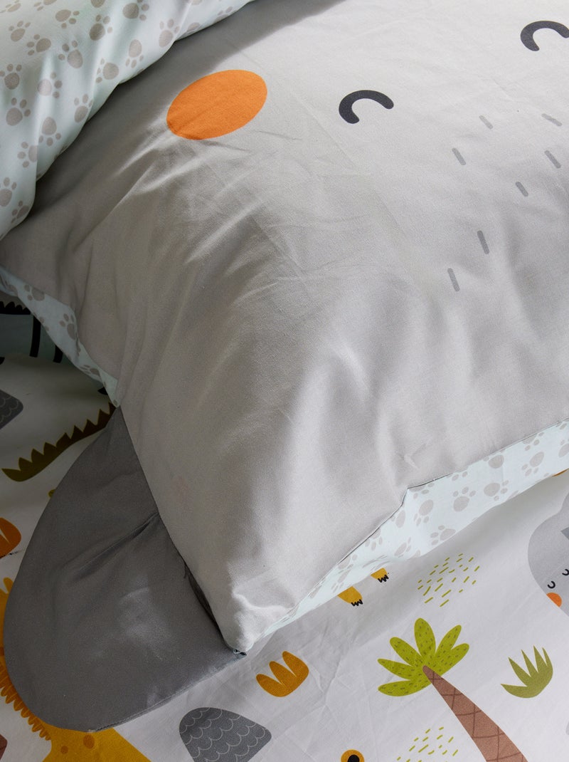 Completo letto animato Elefante - 1 persona Grigio - Kiabi