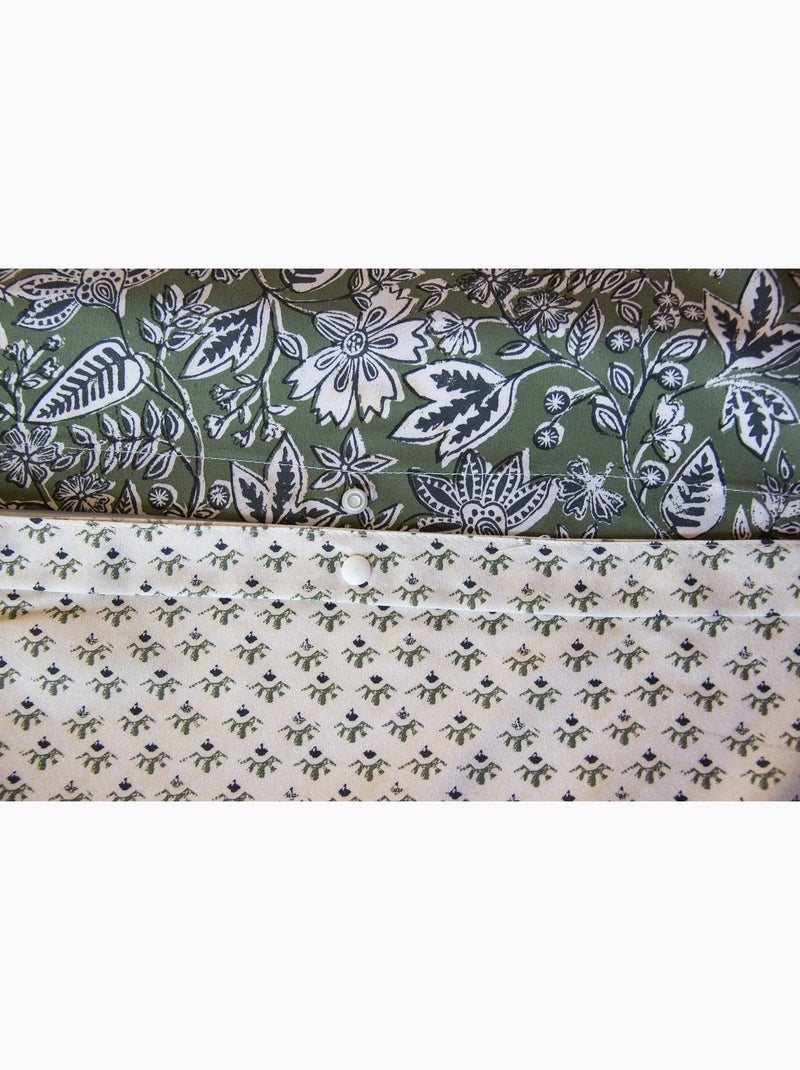 Completo letto armonia reversibile Verde - Kiabi