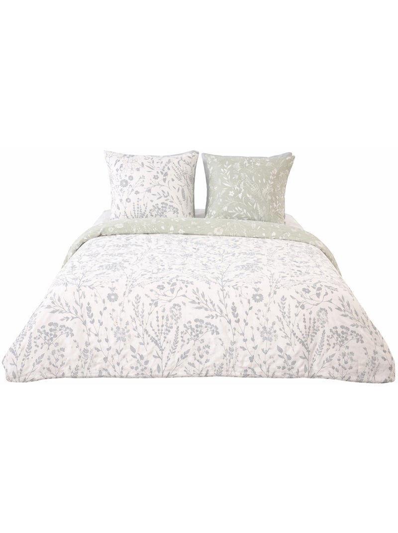 Completo letto armonia vegetale Bianco - Kiabi