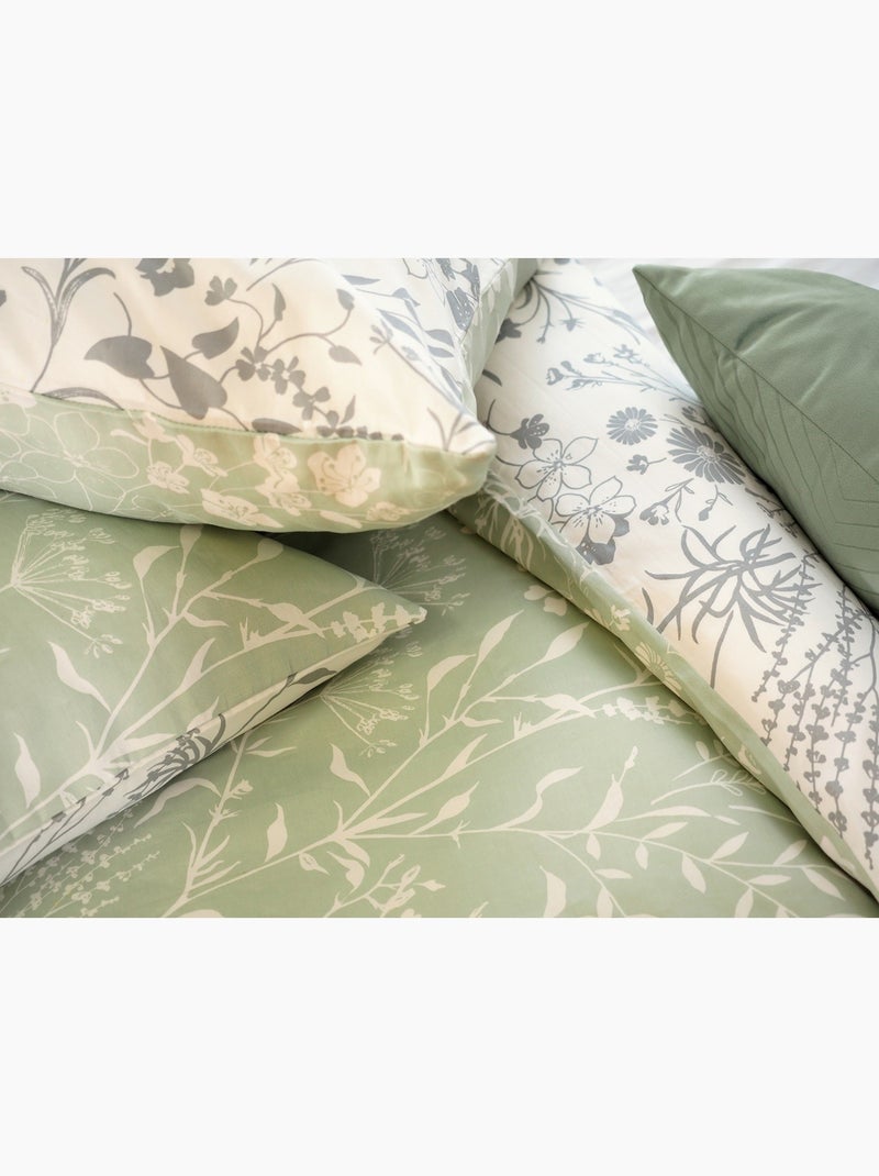 Completo letto armonia vegetale Bianco - Kiabi
