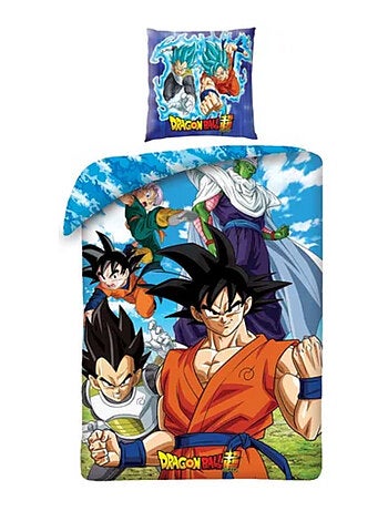 Completo Letto Bambino Dragon Ball, Microfibra Oeko-Tex, Reversibile, Letto Singolo, AVVENTURA