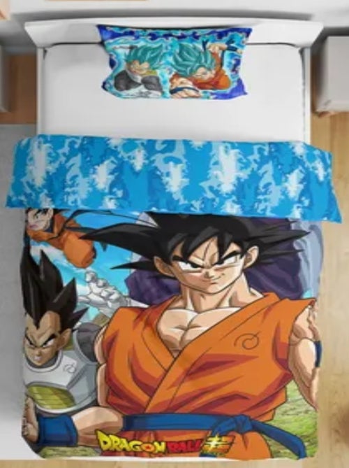 Completo Letto Bambino Dragon Ball, Microfibra Oeko-Tex, Reversibile, Letto Singolo, AVVENTURA - Kiabi Completo Letto Bambino Dragon Ball, Microfibra Oeko-Tex, Reversibile, Letto Singolo, AVVENTURA - Kiabi
