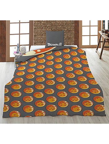 Completo Letto Bambino Dragon Ball Z Policotone Stampato Reversibile 1 piazza, SON GOKU