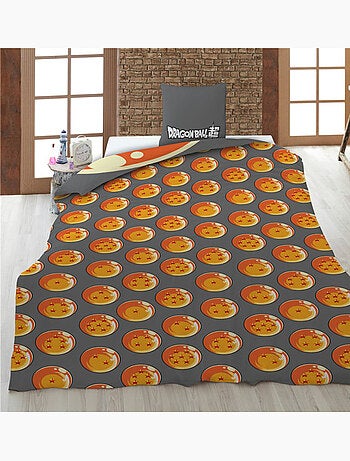 Completo Letto Bambino Dragon Ball Z Policotone Stampato Reversibile 1 piazza, SON GOKU