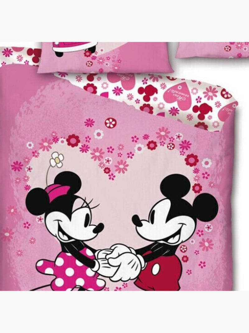 Completo Letto Bambino Fiori Rosa Multicolore - Kiabi
