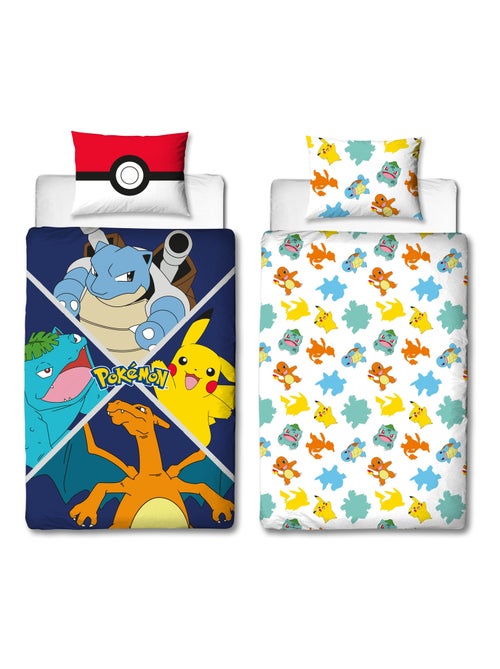 Completo Letto Bambino Pokémon, Microfibra Oeko-Tex, Reversibile, Letto 1 piazza, EVOLUTION - Kiabi Completo Letto Bambino Pokémon, Microfibra Oeko-Tex, Reversibile, Letto 1 piazza, EVOLUTION - Kiabi