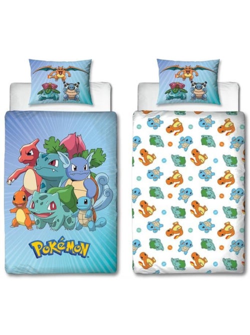 Completo Letto Bambino Pok?mon, Microfibra Oeko?Tex, Stampa Reversibile, Singolo, STARTER - Kiabi Completo Letto Bambino Pok?mon, Microfibra Oeko?Tex, Stampa Reversibile, Singolo, STARTER - Kiabi