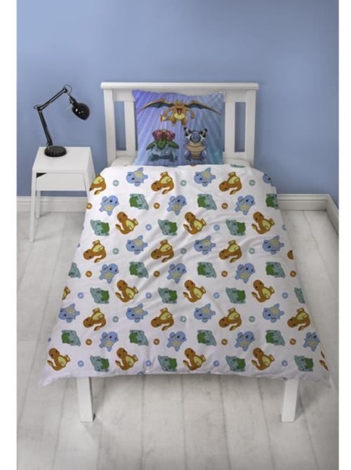 Completo Letto Bambino Pok?mon, Microfibra Oeko?Tex, Stampa Reversibile, Singolo, STARTER - Kiabi Completo Letto Bambino Pok?mon, Microfibra Oeko?Tex, Stampa Reversibile, Singolo, STARTER - Kiabi