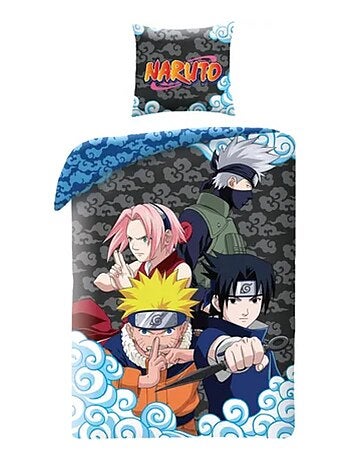 Completo Letto Bambino Reversibile Naruto, Sasuke e Sakura