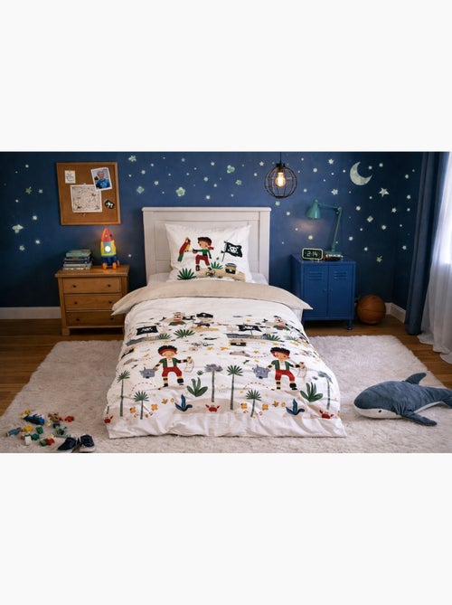 Completo letto bambino reversibile pirata - Kiabi Completo letto bambino reversibile pirata - Kiabi