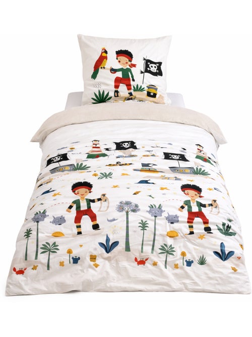 Completo letto bambino reversibile pirata - Kiabi Completo letto bambino reversibile pirata - Kiabi