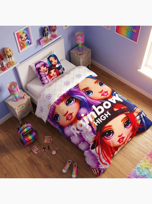 Completo Letto Bambino Reversibile Rainbow High Faces - Kiabi Completo Letto Bambino Reversibile Rainbow High Faces - Kiabi