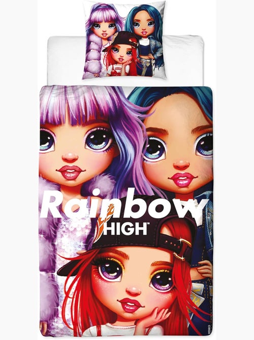 Completo Letto Bambino Reversibile Rainbow High Faces - Kiabi Completo Letto Bambino Reversibile Rainbow High Faces - Kiabi