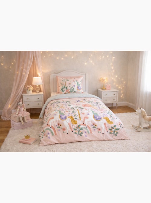 Completo letto bambino reversibile unicorno - Kiabi Completo letto bambino reversibile unicorno - Kiabi